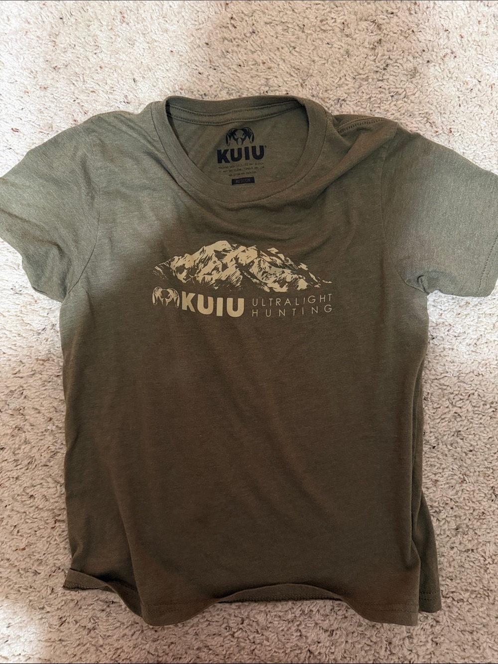 KUIU Kids Short Sleeve Mountain Graphic Tee - Olive